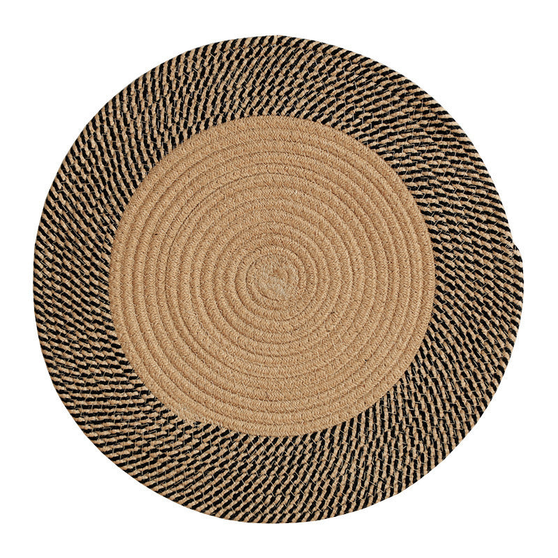 Jute woven carpet