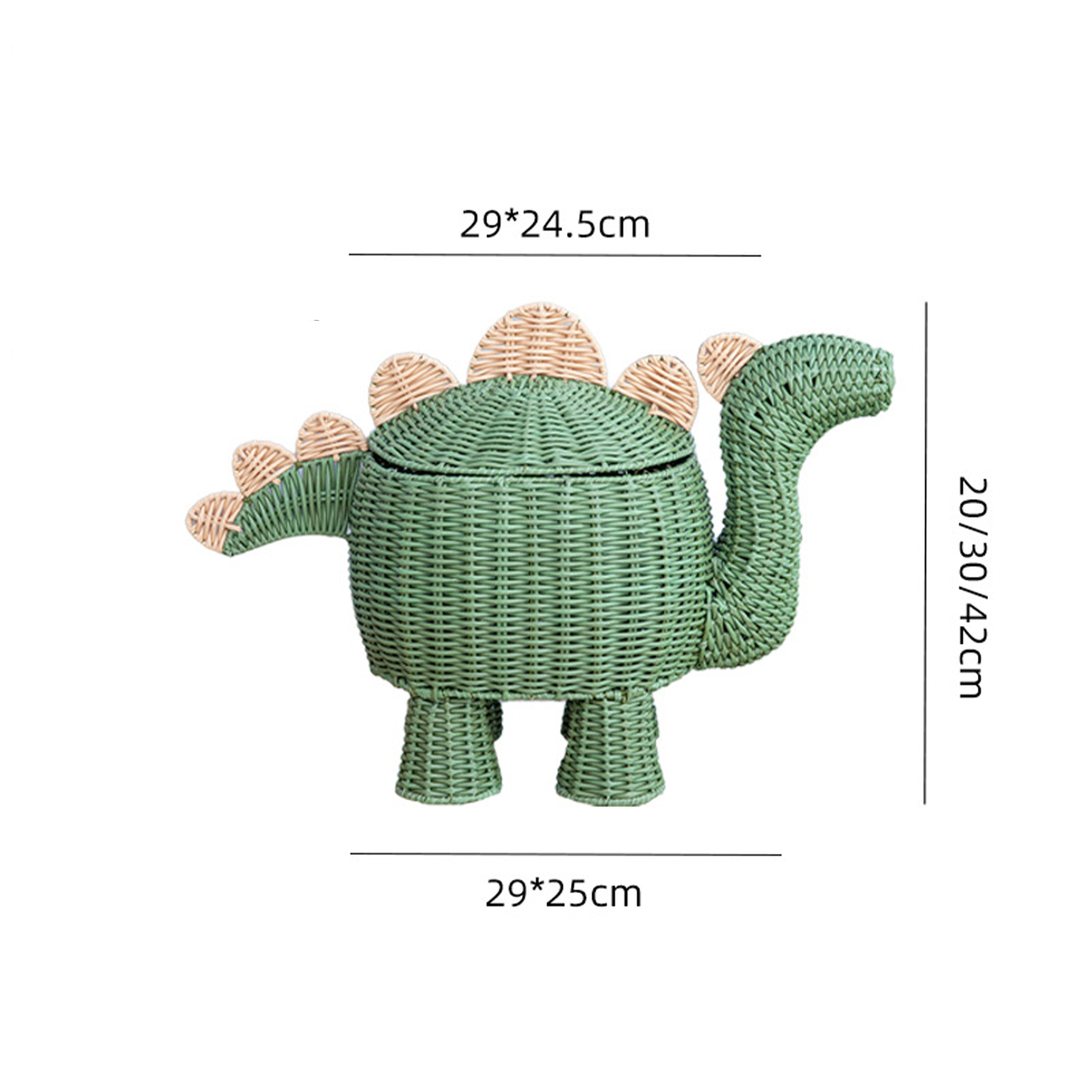 Ivy Vine Stegosaurus-shaped Woven Storage Box