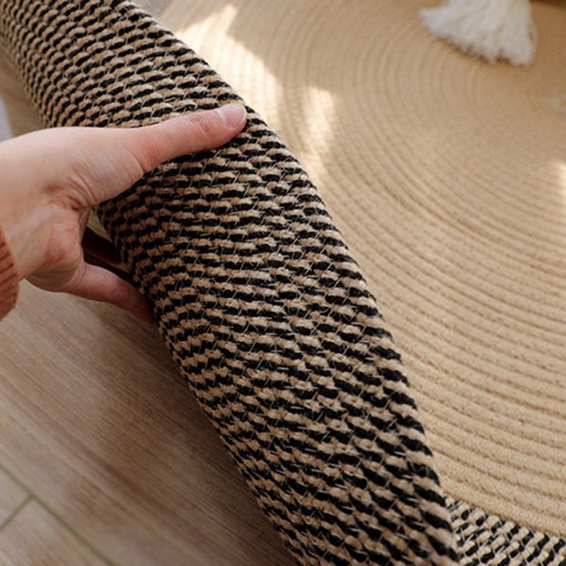 Jute woven carpet