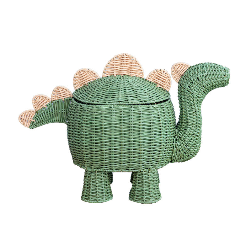 Ivy Vine Stegosaurus-shaped Woven Storage Box