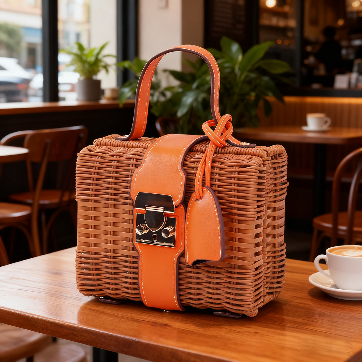 Wicker Amber & Handbag