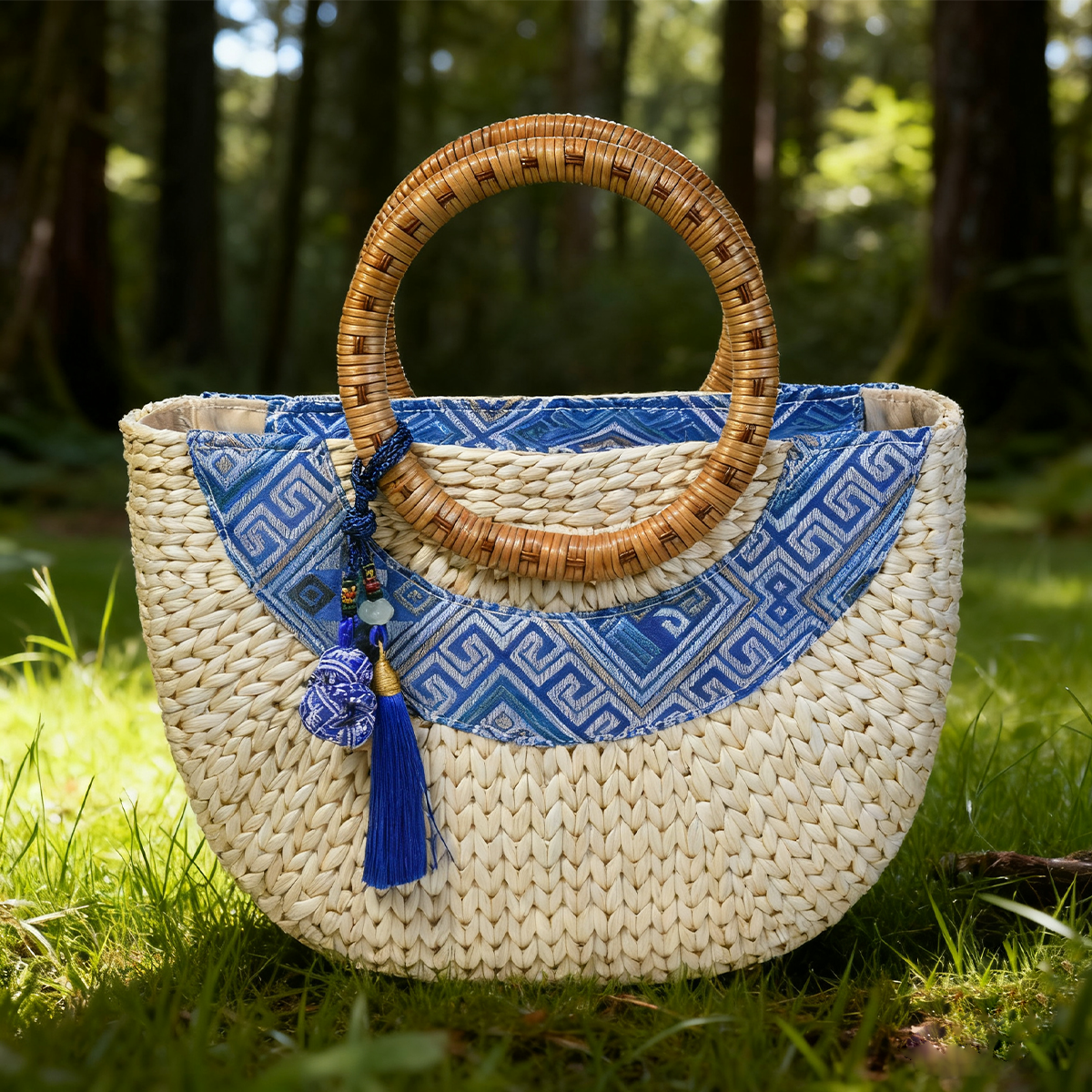 Lagoon Straw Resort Handbag