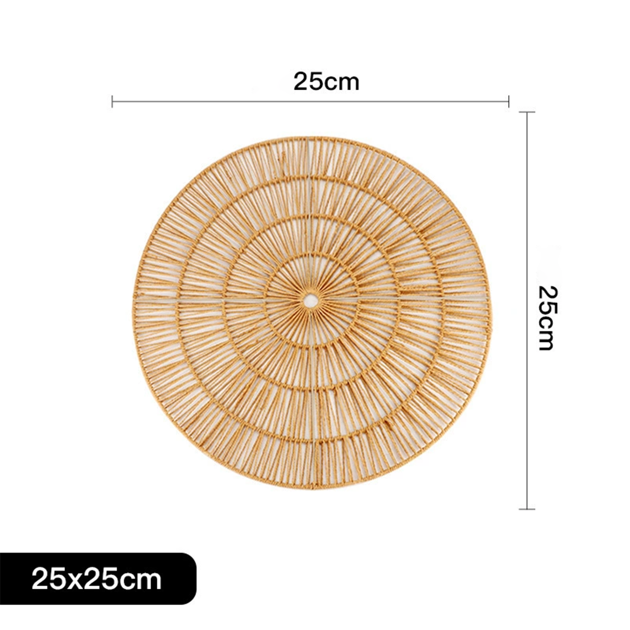 Chinese-style rattan woven circular wall decoration