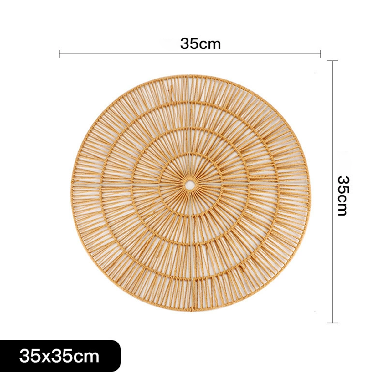 Chinese-style rattan woven circular wall decoration