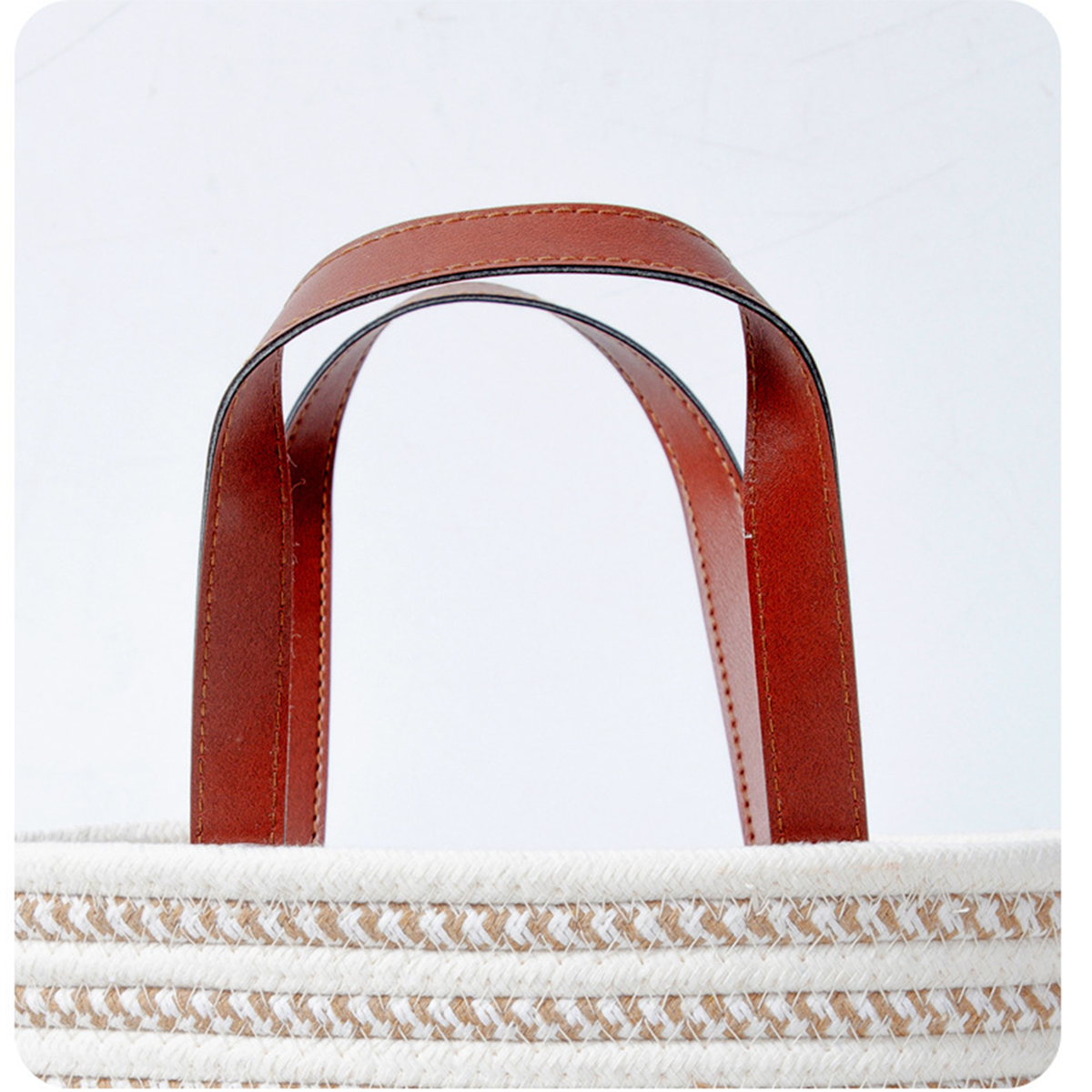 Cotton Caramel Cloud Woven Handbag