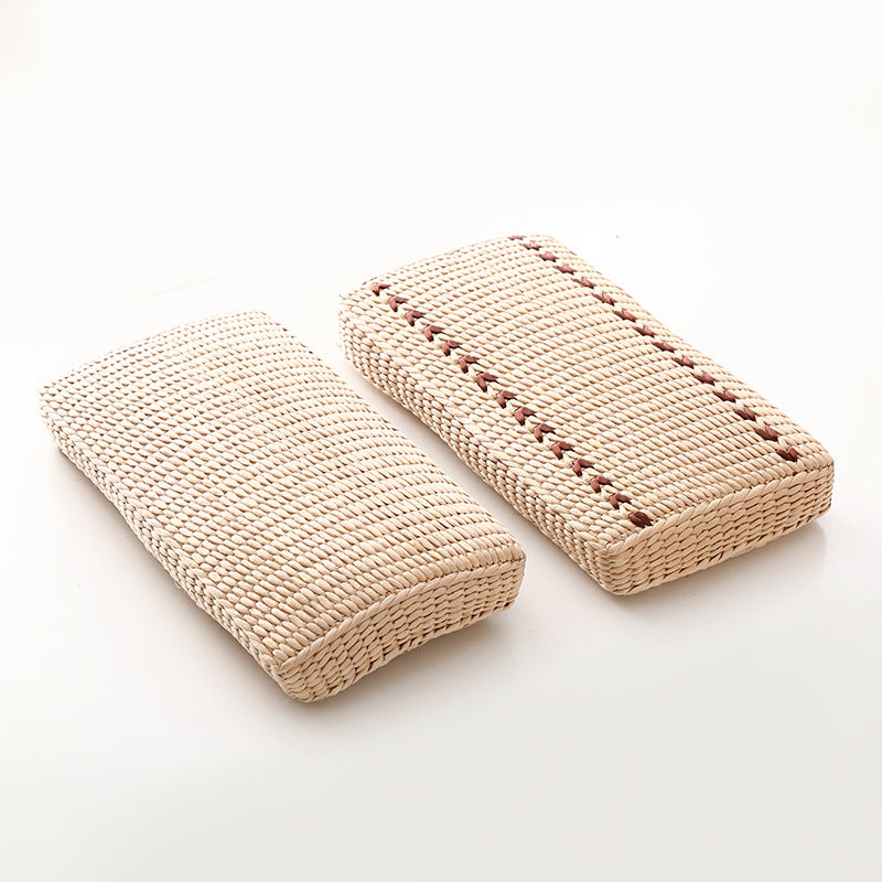 Light Rattan Weave Texture Comfort Pillow