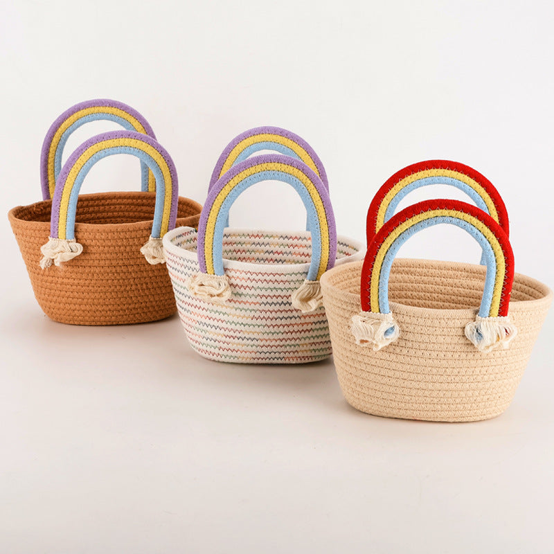 Rainbow woven bag