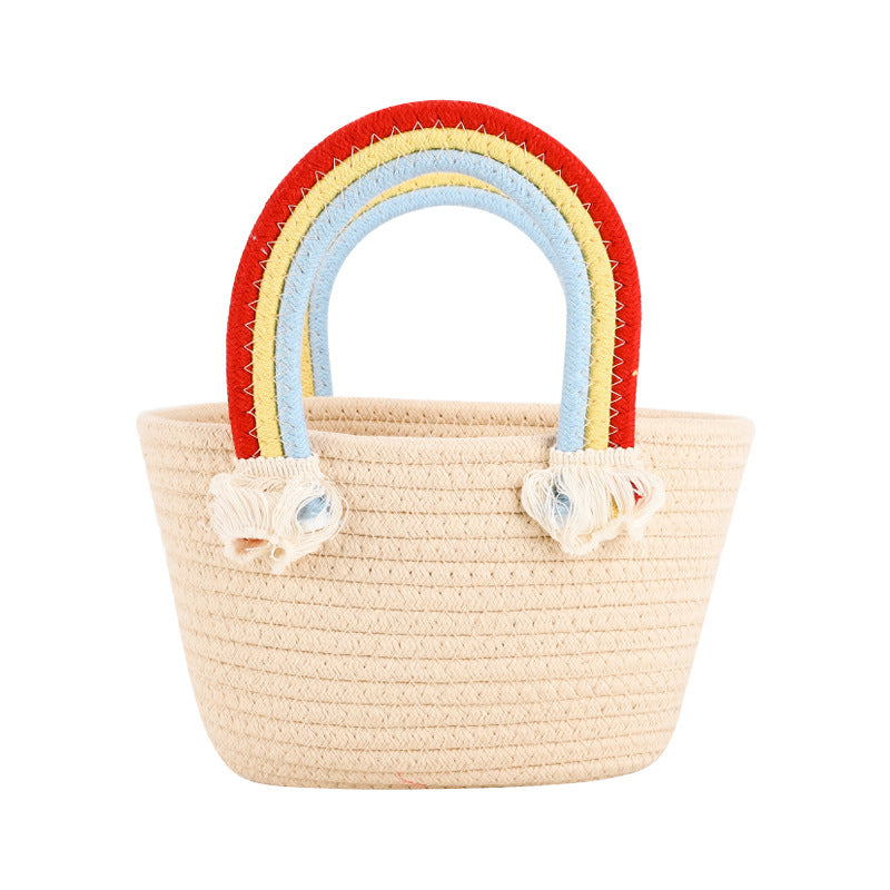 Rainbow woven bag