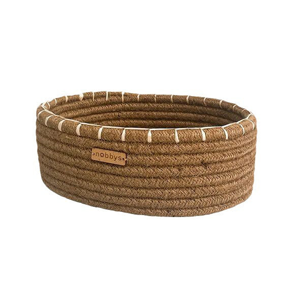 Rope-woven pastoral style storage basket