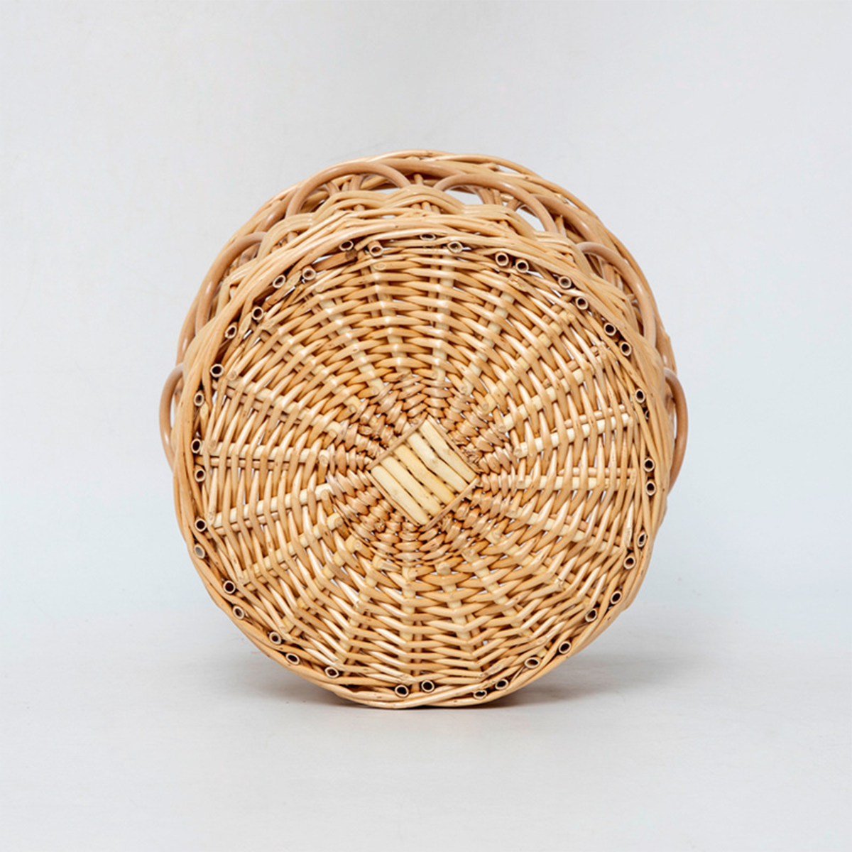 Light Rattan Arch Hollow Storage Basket