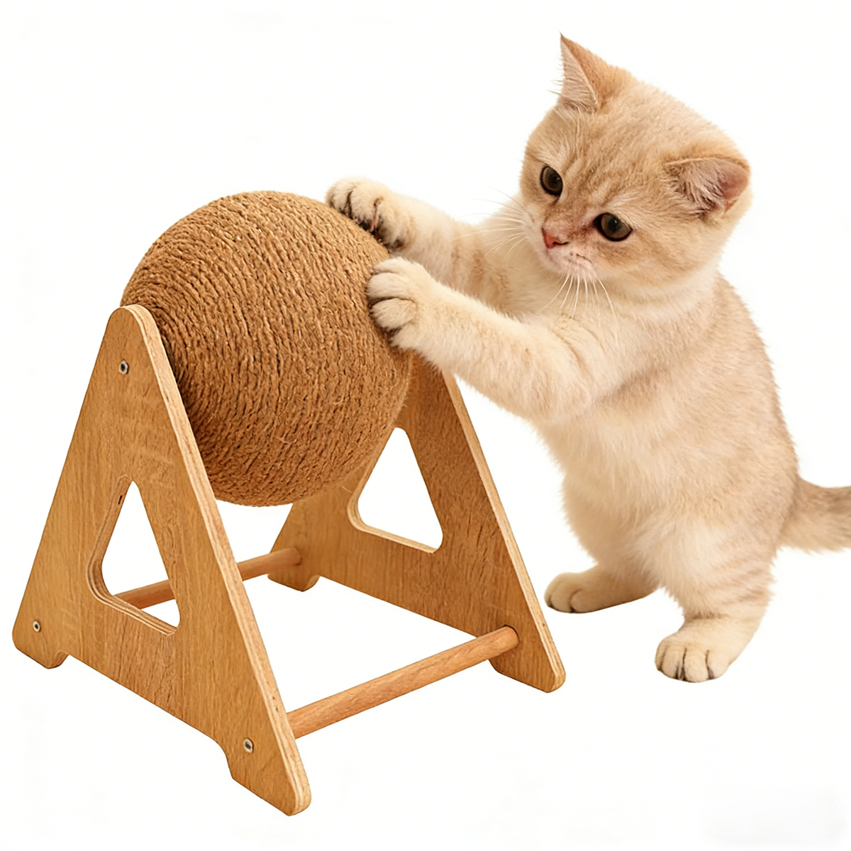 Hemp rope woven cat scratch ball