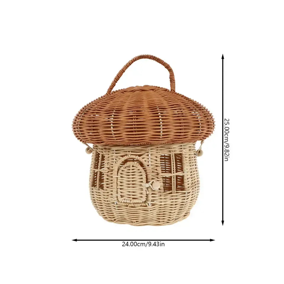 Handwoven Mushroom Basket