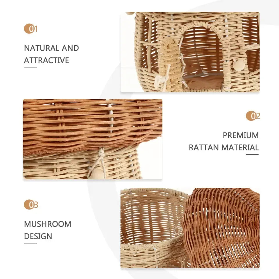 Handwoven Mushroom Basket