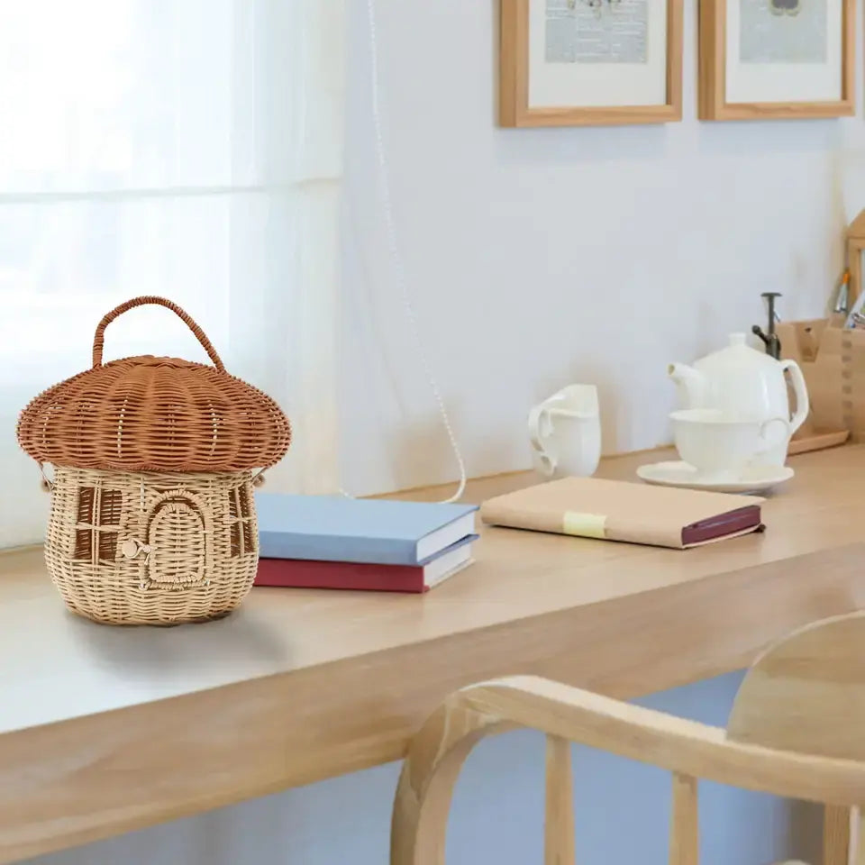 Handwoven Mushroom Basket