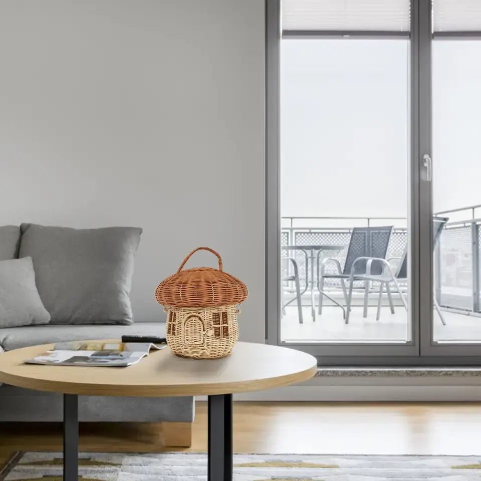 Handwoven Mushroom Basket