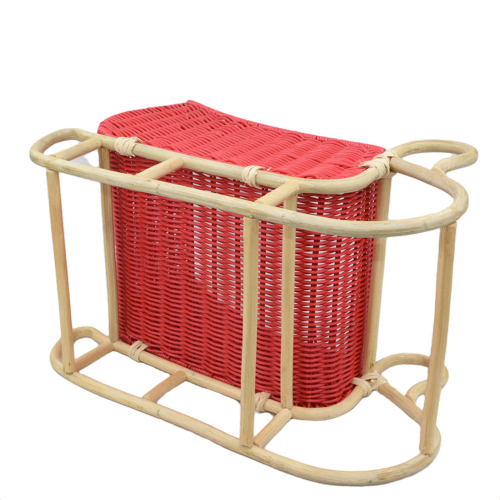 Handwoven Rattan Sleigh Basket