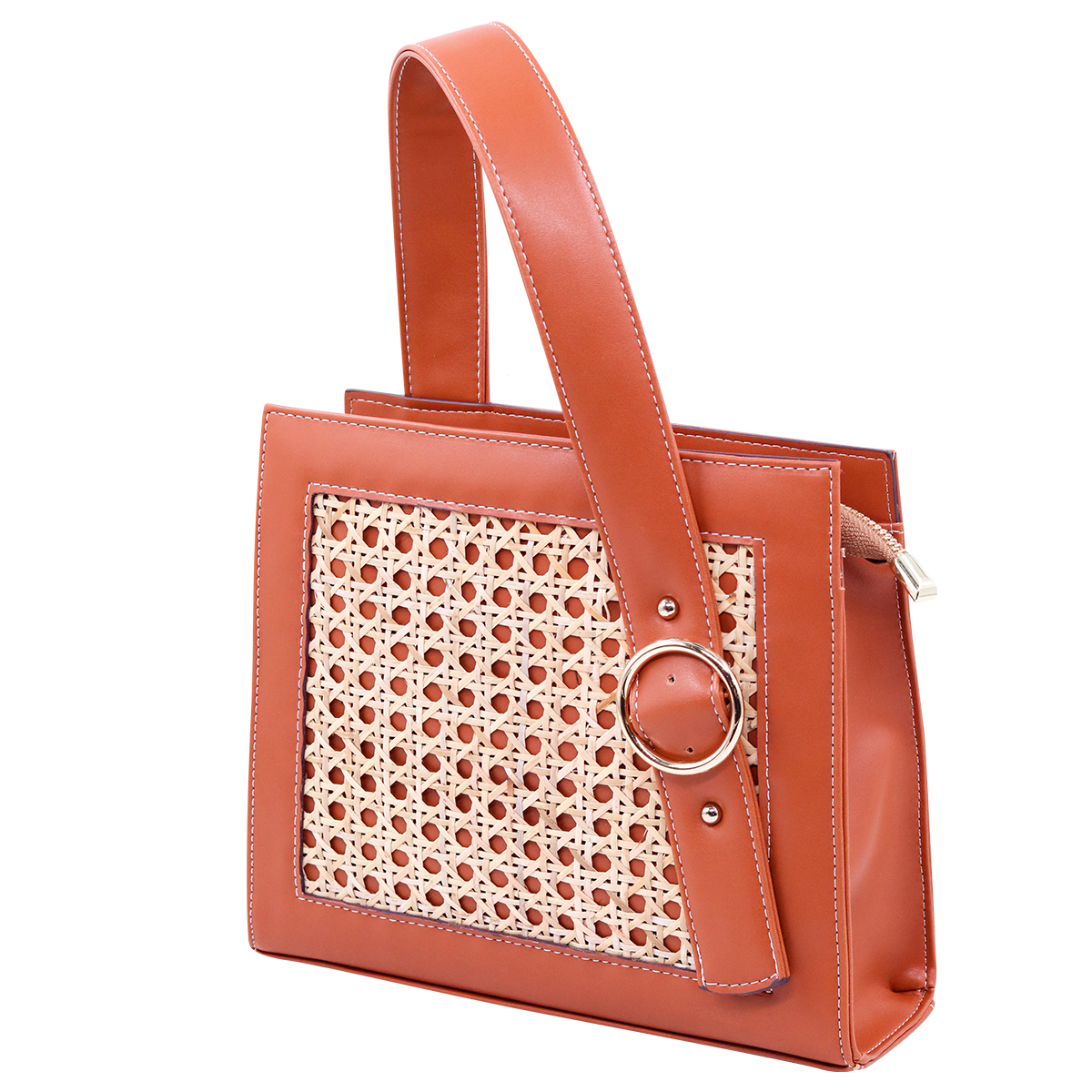 Tangerine Rattan Glow & Handbag