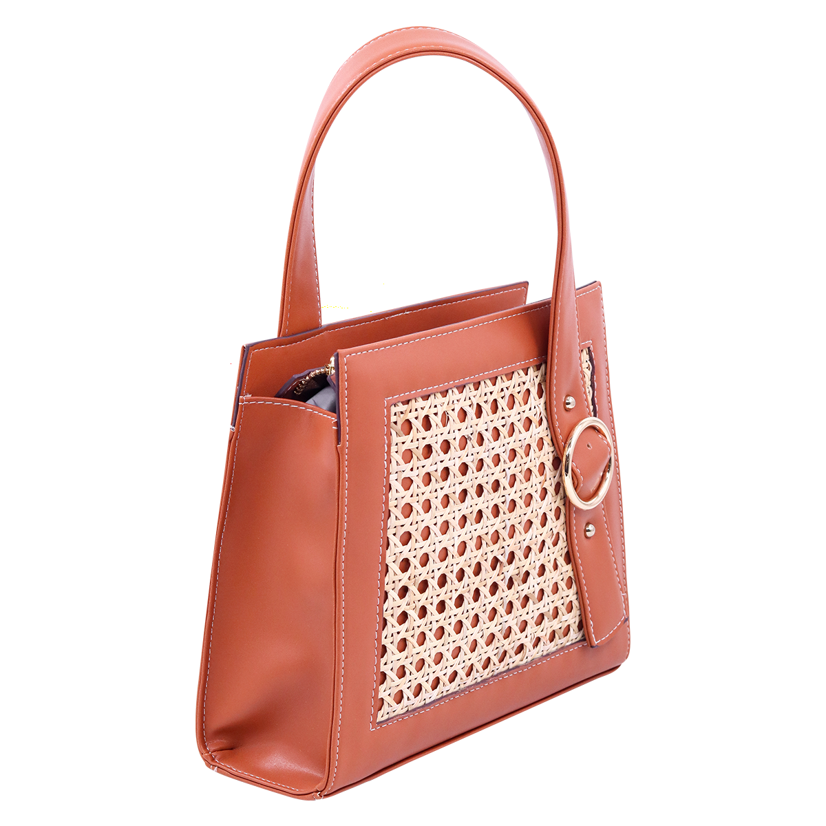 Tangerine Rattan Glow & Handbag