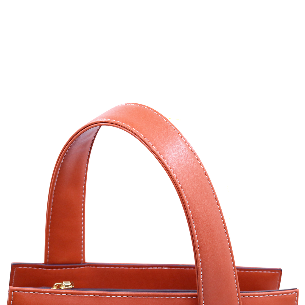 Tangerine Rattan Glow & Handbag