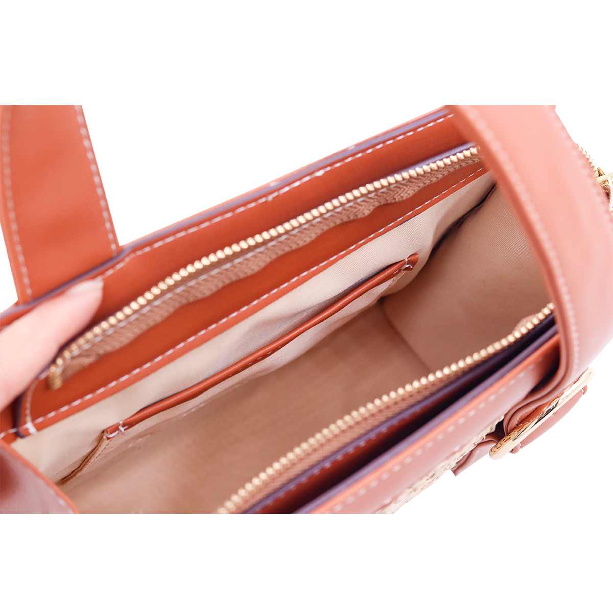 Tangerine Rattan Glow & Handbag