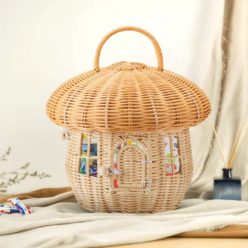 Handwoven Mushroom Basket