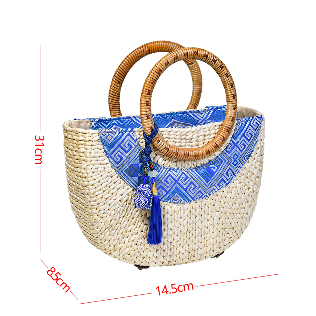 Lagoon Straw Resort Handbag