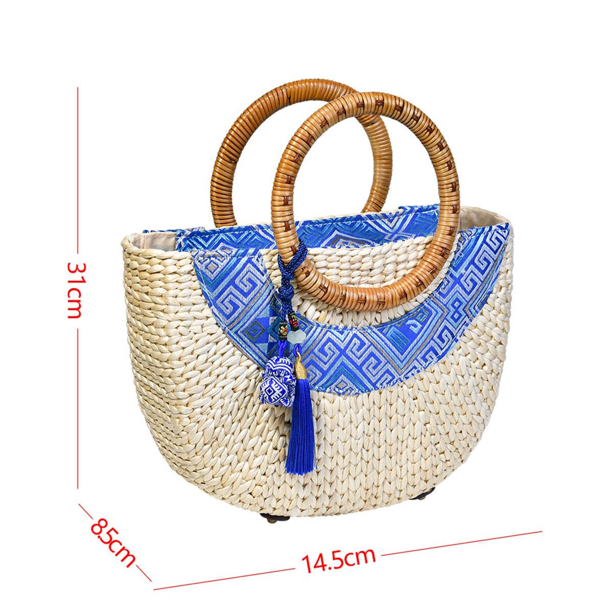 Lagoon Straw Resort Handbag