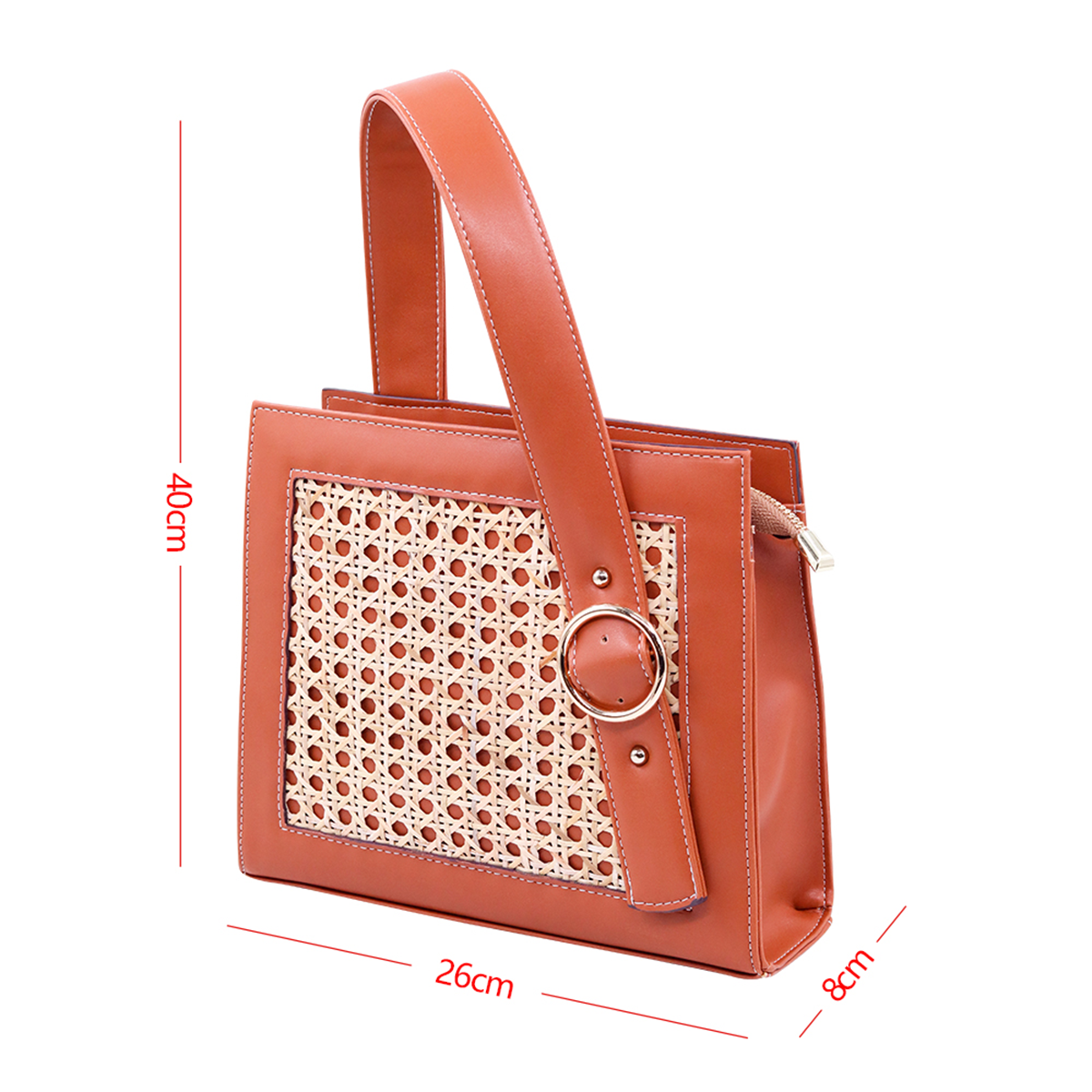 Tangerine Rattan Glow & Handbag