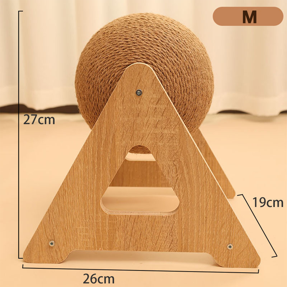 Hemp rope woven cat scratch ball