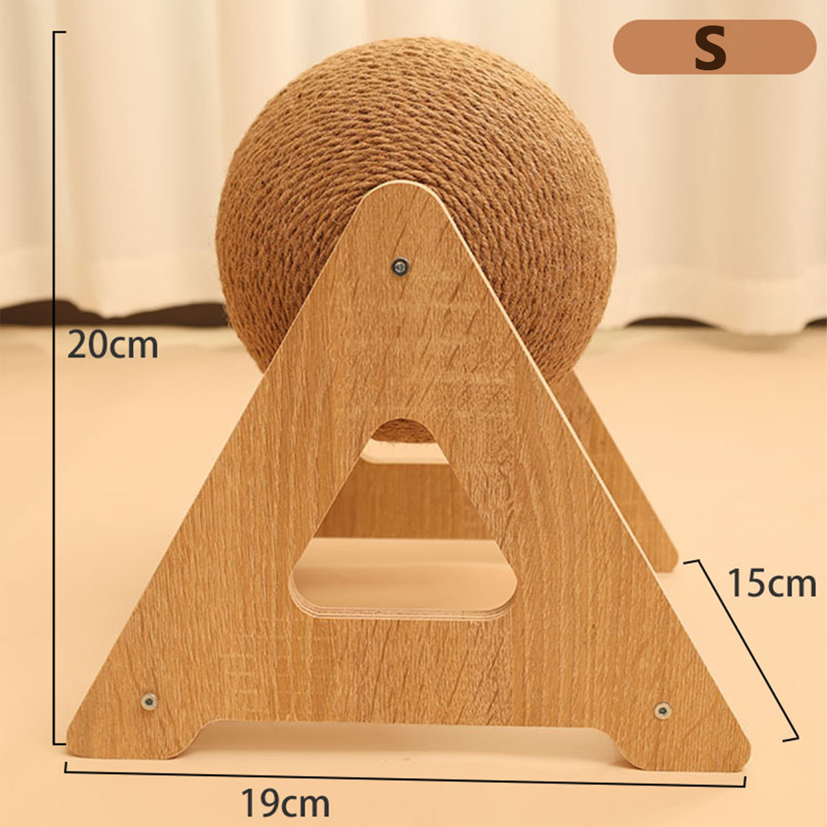 Hemp rope woven cat scratch ball